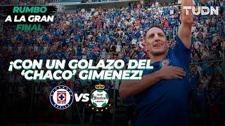 Rumbo a la gran final: ¡Con genialidad! 'Chaco' Giménez se despedía del Azul ante Santos | TUDN