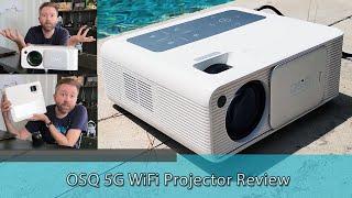 BEST BRIGHT HOME PROJECTOR - OSQ 5G WiFi Projector Review