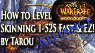 How to Level Skinning 1-525 (Alliance) Fast, Easy, & Make Gold Doing It! - World of Warcraft