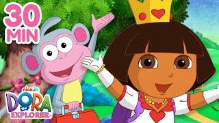 Fairy Tale Adventures w/ Dora & Boots!  30 Minutes | Dora the Explorer
