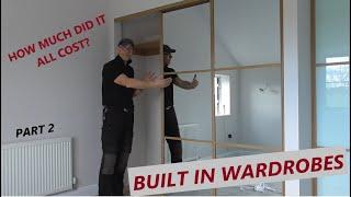 Built in, sliding door wardrobes part 2***I TELL YOU HOW MUCH THEY COST***