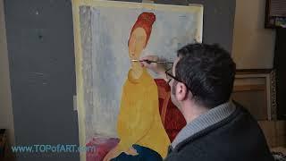 Jeanne Hebuterne with Yellow Sweater | Modigliani | Fine Art Reproduction Oil Painting