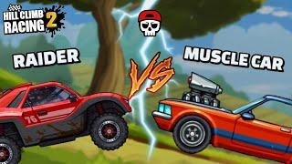  Raider Vs Muscle Car !! In - Hill Climb Racing 2