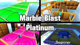 Marble Blast Platinum | All Beginner Levels (With Music)