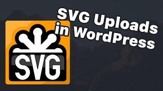 Allow SVG Uploads in WordPress (Fixed: Sorry, you're not allowed to upload this file type)