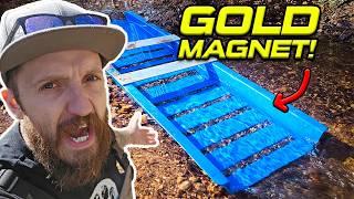 This Sluice Box Is a Gold Magnet – 200 Flakes Per Shovel!
