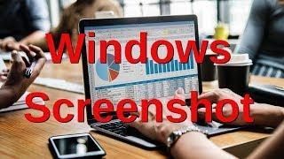 How to take a screenshot in Windows.