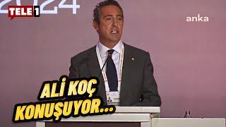 Ali Koç TFF Genel Kurulu'nda konuşuyor! Mehmet Büyükekşi'ye sert sözler