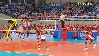 ERICA STAUNTON vs TRISHA TUBU! STAUNTON PAYONG NA PAYONG BLOCK KAY TUBU #creamlinecoolsmasher