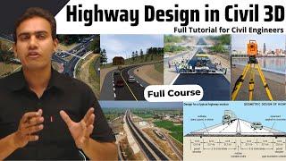 Complete Highway Design in Civil 3D | Road Design in Civil 3D full Tutorial