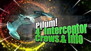 Pilum | Flying the Romulan 4* Interceptor Warbird in Star Trek Fleet Command | Crews & Build Costs