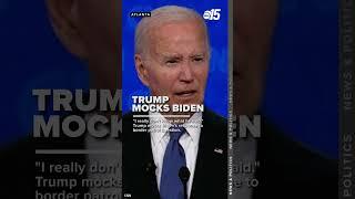 Trump mocks Biden, confused about response to debate question