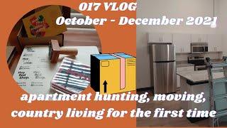 017 VLOG October to December 2021 - Apartment Hunting, Moving from Indy to Experience Country Living