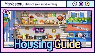 [Maplestory] Housing Guide / My Home / Ep 1~3