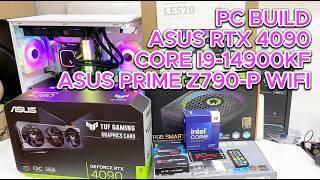 PC Build RTX 4090 i9-14900KF | ASUS PRIME Z790-P WIFI | PC assembly i9-14Th Gen RTX4090 tutorial !!!