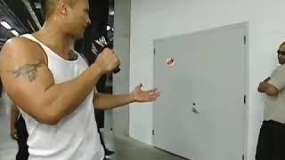 WWE raw the Rock backstage (2006)