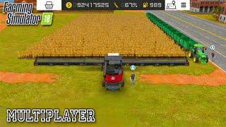 Farming Simulator 18 Multiplayer Gameplay ! Fs 18 Harvest Wheats And Seeds Selling #fs18