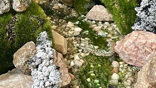 DIY realistic looking water stream, lake and pond for Christmas Villages