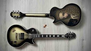 I captured the bees  Epiphone Adam Jones Les Paul Custom Art Collection Veil Of Bees & Queen Bee