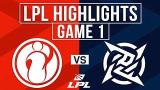 IG vs NIP Highlights Game 1 | LPL 2025 Split 1 | Invictus Gaming vs Ninjas in Pyjamas