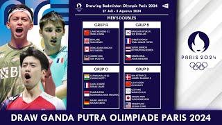 Hasil Drawing Ganda Putra Olimpiade Paris 2024 & JADWAL BADMINTON OLIMPIADE PARIS 2024