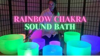 Rainbow Chakra Sound Bath | Music For Sleep | Relaxation | Meditation | Binaural | Chakra Clearing