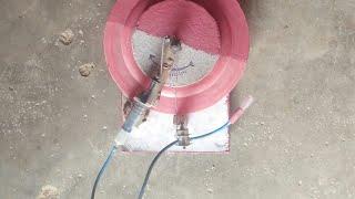 Heavy steam/air engine with plastic syringe. Abhishek verma experiment.