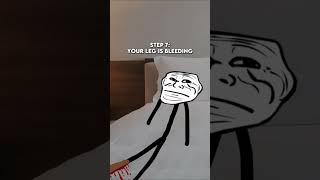 The leg cutting incident 2015 _#memes #trolface #scary #subscribe