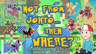 WHERE are the non-Johto Gen 2 Pokemon FROM?