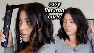 HOW TO CURL YOUR HAIR WITH A STRAIGHTENER (BEST WAY TO CURL SHORTER HAIR) | PRO HAIRSTYLIST TUTORIAL