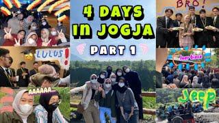 4 DAYS IN JOGJA  PART1️⃣ (acara kelulusan & jalan-jalan) VLOG #13 INDONESIA