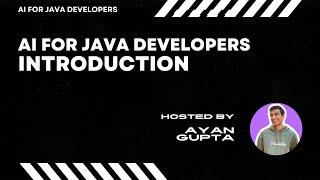 AI for Java Developers: Introduction