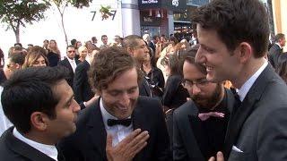 Silicon Valley's Kumail Nanjiani, Thomas Middleditch, Martin Starr, & Zach Woods at the Emmys