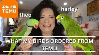 *TEMU HAUL* AMAZING PARROT TOY HAUL* (not sponsored)#haul #temuhaul #haulvideo