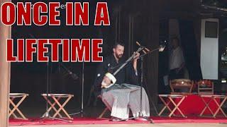 Playing the Japanese Shamisen at a Major Tokyo Festival