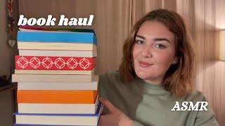 ASMR Fall Book Haul  Book Triggers, Tapping, Whispering