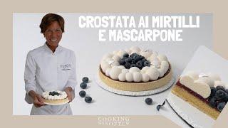 Crostata ai mirtilli e mascarpone - dolce fresco e goloso