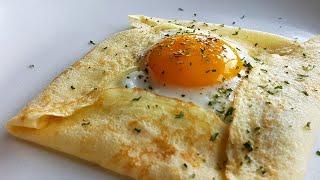 Easiest Crepes Recipe | Savory Breakfast Crepe Pocket