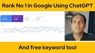 rank no 1 in google using chatgpt and free keyword analyser tool