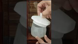 Selenite hexagon box with lid.....