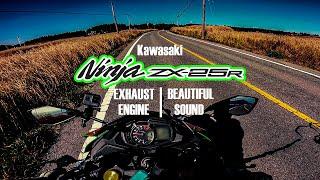 【極上の4気筒】Ninja ZX-25R SE EXHAUST ENGINE SOUND 17000rpm/ 250cc エンジンサウンド マフラー音 試乗 ASMR 阿蘇 【モトブログ】