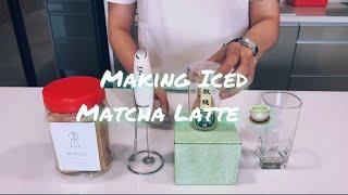 How to make Iced Matcha Latte at home | ft. Niko Neko & Little Rogue