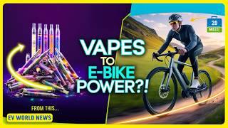 E Bike Made from 130 USED VAPES is a Game Changer