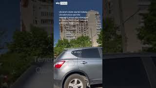 Aftermath of drone attack on Odesa