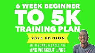 6 Week 'Beginner to 5k' Training Plan (2021 update - downloadable pdf)