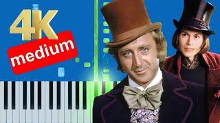 Willy Wonka's Theme Song - Pure Imagination (Slow Easy) Piano Synthesia Tutorial  #Piano