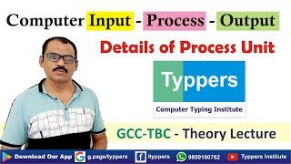 Computer Input - Process - Output | GCC-TBC | Computer Typing | Typpers Institute | Sanjay Borude |