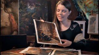 Showing you my Old Paintings | ASMR Cozy Basics (tracing, pointing, soft spoken)