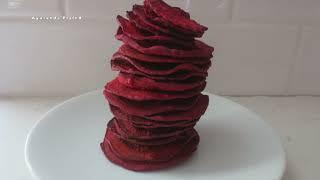 healthy beetroot Chips | oven baked beet chips | healthy veggie crisps | healthy snack recipe