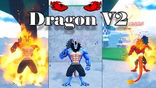 (CODES) Dragon V2 Full Showcase (Fruit Battlegrounds Update)